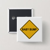 Baby-kraammoeder Vierkante Button 5,1 Cm (Voorkant /achterkant)