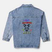 Baby Krampus is aan het werk Denim Jacket (Achterkant)