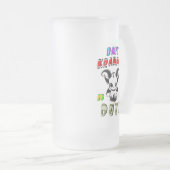 Baby Krampus is aan het werk Matglas Bierpul (Voorkant rechts)