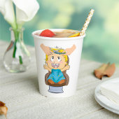 Baby krijgt kapsel Grappige Kinder kapperszaak Papieren Bekers