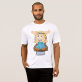 Baby krijgt kapsel Grappige Kinder kapperszaak T-shirt (Voorkant volledig)