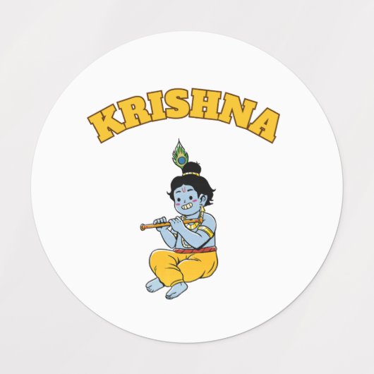 Baby Krishna Labels (Design 2)