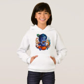 Baby Krishna met fluit – Peace Vibes | Levendig 3D (Voorkant volledig)