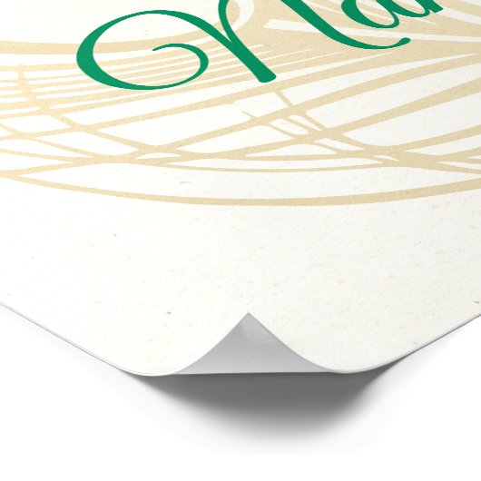 Baby Krishna Naming Cradle Ceremony welkomstbord Poster (Hoek)