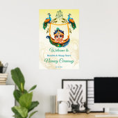Baby Krishna Naming Cradle Ceremony welkomstbord Poster (Thuiskantoor)