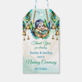 Baby Krishna Naming Namkaran Cradle Ceremony Cadeaulabel (Voorkant)
