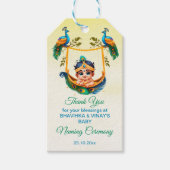 Baby Krishna Naming Namkaran Cradle gunst cadeau Cadeaulabel (Voorkant)
