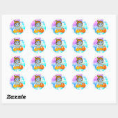 Baby Krishna Ronde Sticker (Vel)