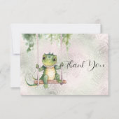 Baby Krokodil bedankkaart (Voorkant)