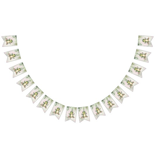 Baby Krokodil Bunting Flag Vlaggetjes (Alle)