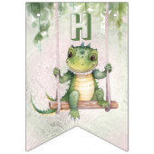 Baby Krokodil Bunting Flag Vlaggetjes (Tweede vlag)