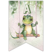 Baby Krokodil Bunting Flag Vlaggetjes (Derde vlag)