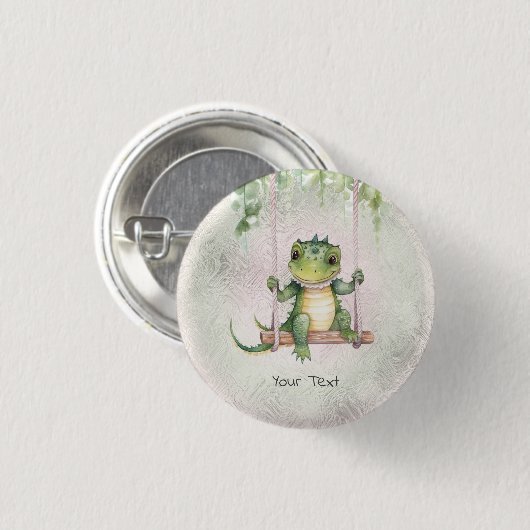 Baby Krokodil Button (Voorkant /achterkant)