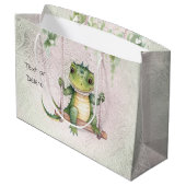 Baby Krokodil Gift Bag Groot Cadeauzakje (Achterkant Gekanteld)