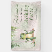 Baby Krokodil Verjaardag Welkom Spandoek (Verticaal)