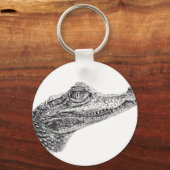 Baby Krokodilleninktekening Sleutelhanger (Voorkant)