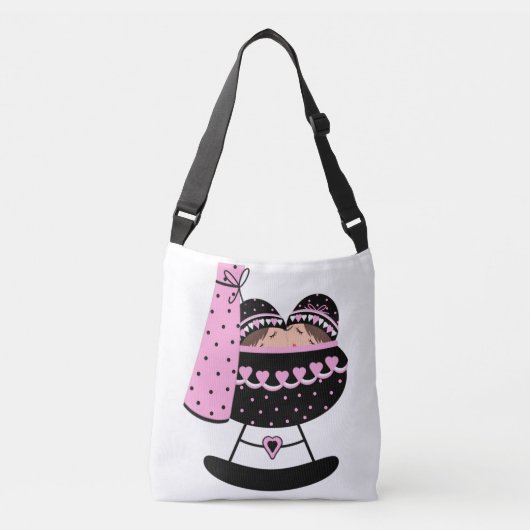 Baby - Kruiskamer, medium Crossbody Tas (Voorkant)
