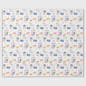 Baby Krypto & Superman Pattern Cadeaupapier (Vlak)