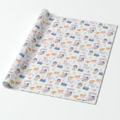Baby Krypto & Superman Pattern Cadeaupapier (Uitgerold)