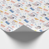 Baby Krypto & Superman Pattern Cadeaupapier (Hoek)