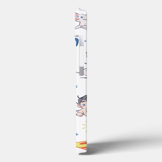 Baby Krypto & Superman Pattern Case-Mate iPhone Case (Achterkant / Links)