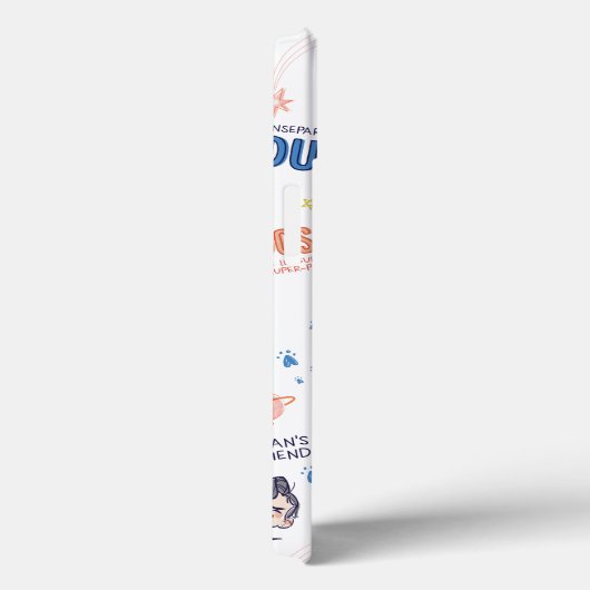 Baby Krypto & Superman Pattern Case-Mate iPhone Case (Achterkant / Rechts)