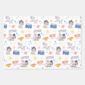 Baby Krypto & Superman Pattern Inpakpapier Vel (Voorkant)