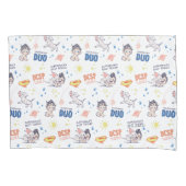 Baby Krypto & Superman Pattern Kussensloop (Voorkant)