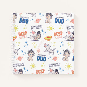 Baby Krypto & Superman Pattern Notitieboek