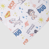 Baby Krypto & Superman Pattern Tissuepapier (Detail)