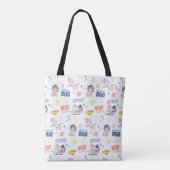Baby Krypto & Superman Pattern Tote Bag (Achterkant)