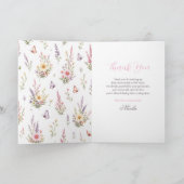 Baby Kuiken Baby Shower Bedankkaart (Binnen)