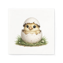 Baby kuiken in eierschaal