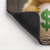 Baby kuiken met een duur ei muismat (Hoek)