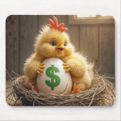 Baby kuiken met een duur ei muismat (Voorkant)