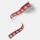 Baby Kuiken Rood Hoed Rode Glitters Satijnen Lint (Achterkant)