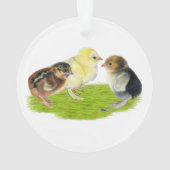 Baby Kuiken Trio Ornament (achterkant)