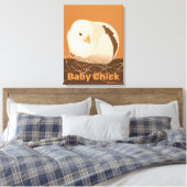 Baby Kuiken Uitbroeden Oranje Keuken Canvas Afdruk (Insitu (Slaapkamer))