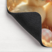 Baby-kuikens met ginghameieren muismat (Hoek)