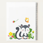 Baby kunk, vlinder en bloemen planner (Achterkant)