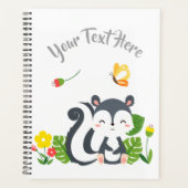 Baby kunk, vlinder en bloemen planner (Voorkant)