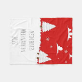 Baby Kuscheldecke Erstes Weihnachten Fleecedecke Fleece Deken (Voorkant (Horizontaal))