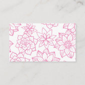 Baby kwekerij etherische Schattigee pastel Baby sh Informatiekaartje (Achterkant)