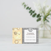 Baby/kwekerij/rubber eendjes Neutrals Visitekaartje (Staand voorkant)