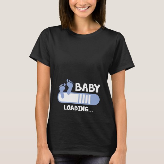Baby Laadmoederschap T-shirt (Voorkant)