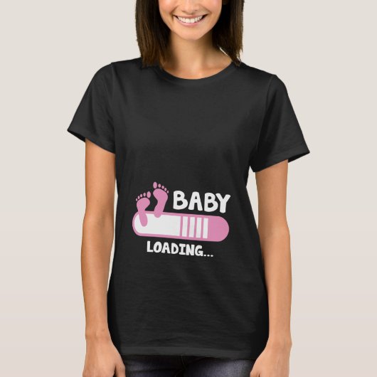 Baby Laadmoederschap T-shirt (Voorkant)