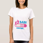 Baby Laadmoederschap T-shirt (Voorkant)