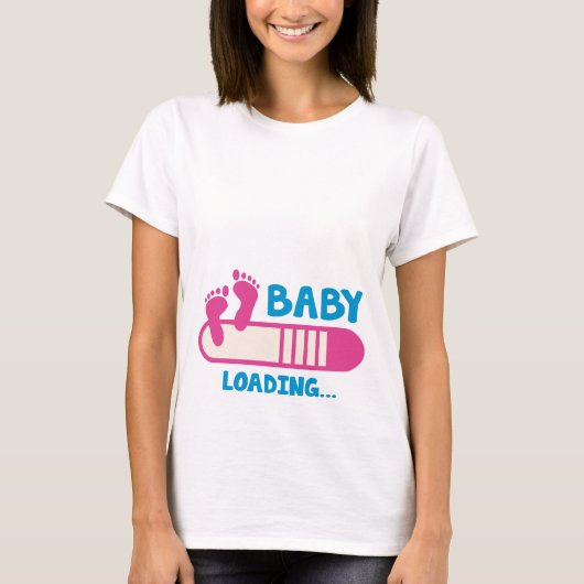 Baby Laadmoederschap T-shirt (Voorkant)