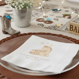 Baby laarzen en veulen Western Baby shower Servet