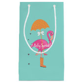 BABY laat flamingle Flamingo Shower Sprinkle Party Klein Cadeauzakje (Voorkant)